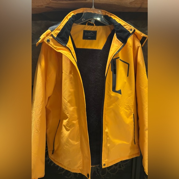 Bold Yellow Women’s Ski Jacket by Pooluly - Picture 7 of 7